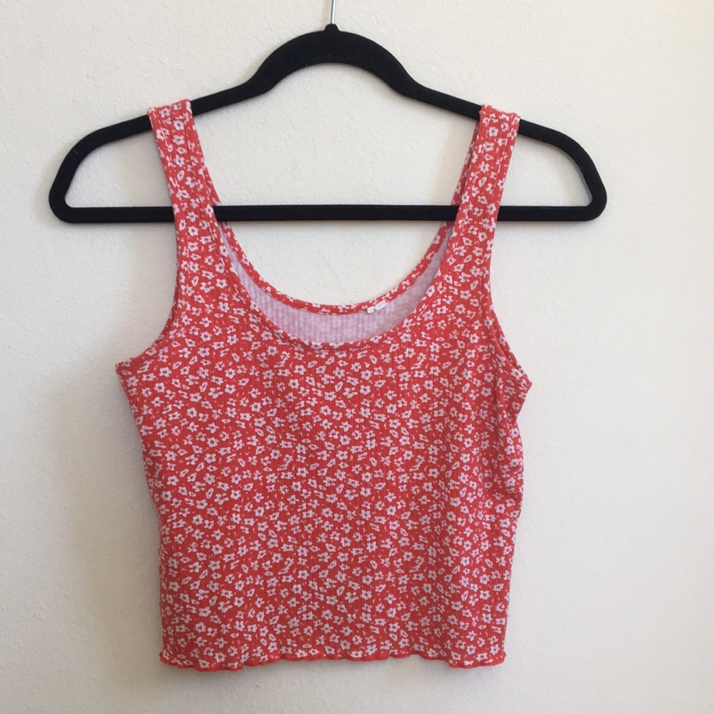 Red & White Floral Tank - Picture 4 of 5